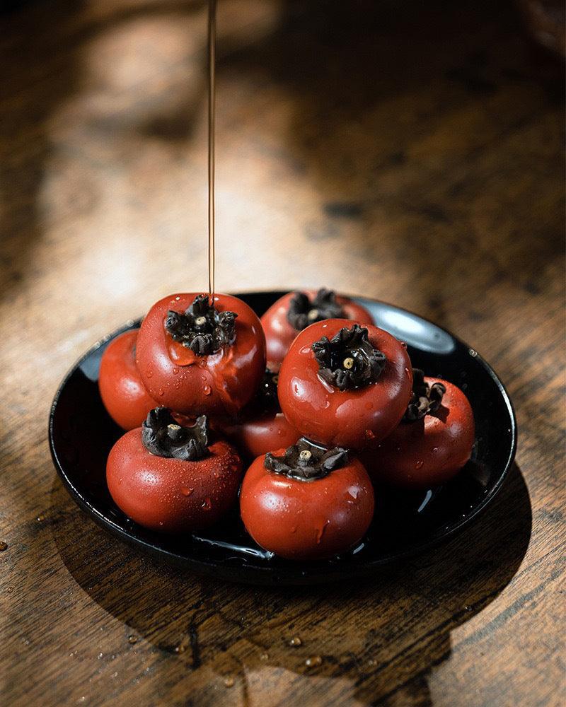 Handmade Persimmon Redware Tea Pet &amp; Decoration - gloriouscollection