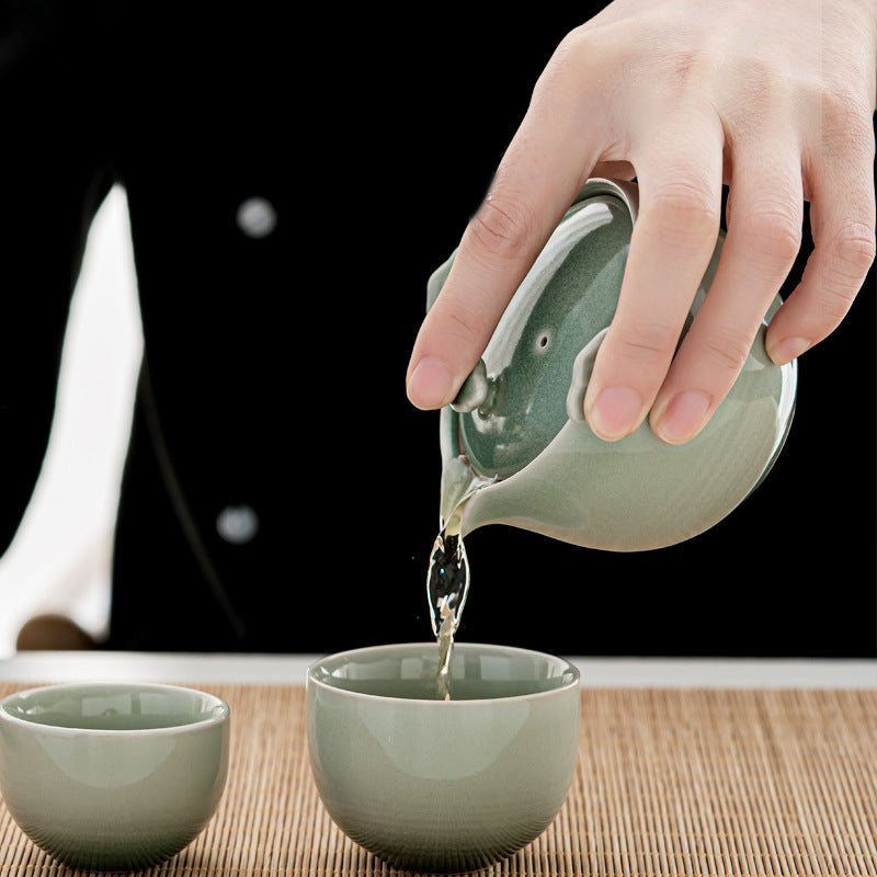 Anti-Scald Japanese-Style Ceramic Tea Set