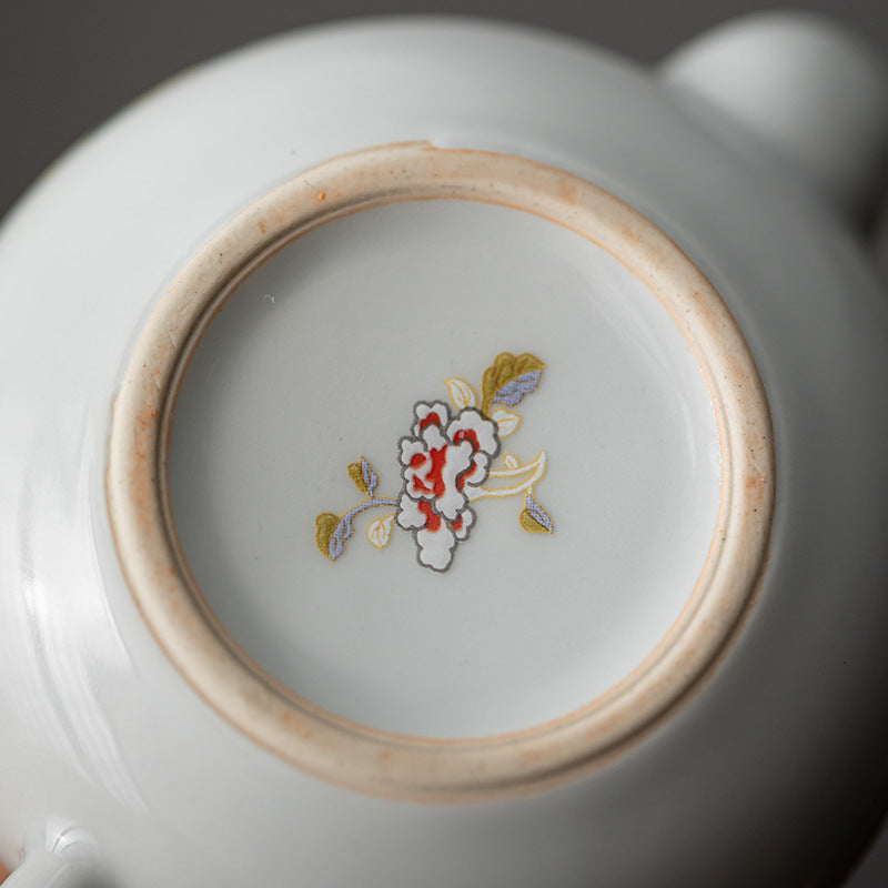 Japanese Style Hand Paint Flower Tea Pot