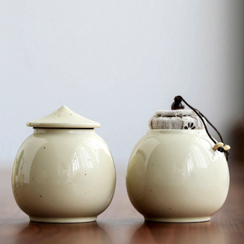 Bean Yellow Glaze Sealed Ceramic Tea Pot