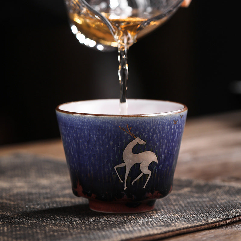 Handmade Kiln Ceramic Ruihe Tea Cup