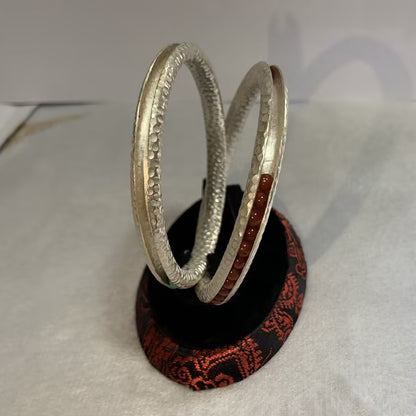 Tibetan Master Handmade Pure Silver Bracelet