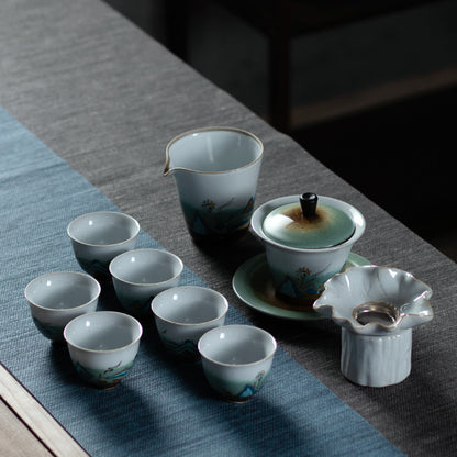 Japanese Style Fu Rushan Retro Tea Set