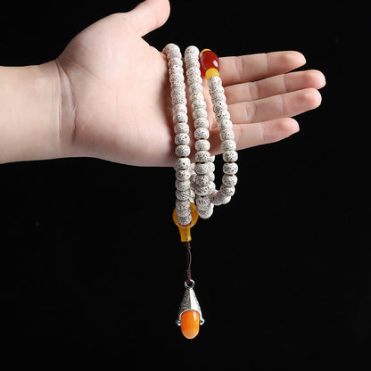Hainan Natural High-Density Moon 108 Beads Bodhi Seed Bracelet
