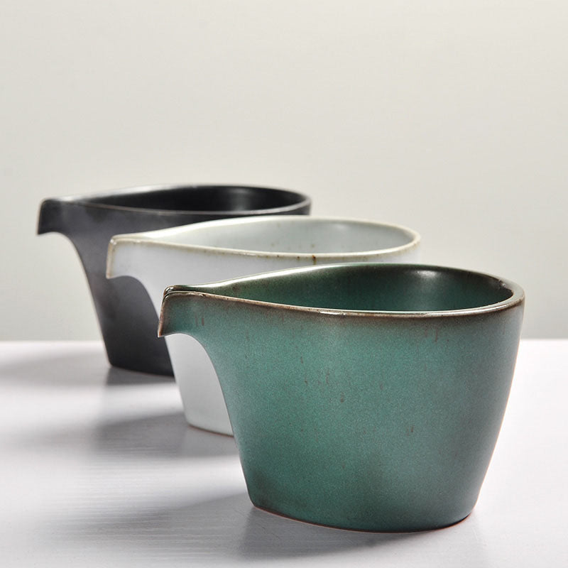 Dehua Ceramic Fair Cup Japanese Style Coarse Pottery Long Mouth Tea Pitcher Kung Fu Tea Teaware Tea Pitcher Tea Pot