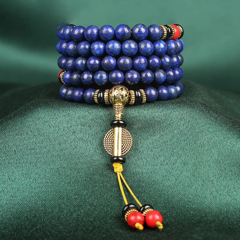 Donghai Natural Lapis Lazuli 108 Beads Bracelet