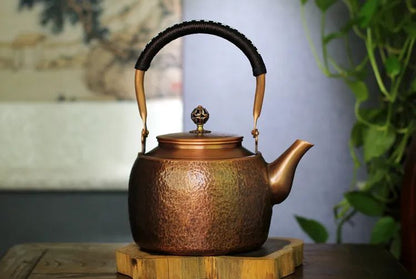 1.7L/57.48oz Hammer Pattern Copper Teapot