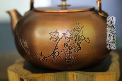 Pumpkin Flat Copper Kettle