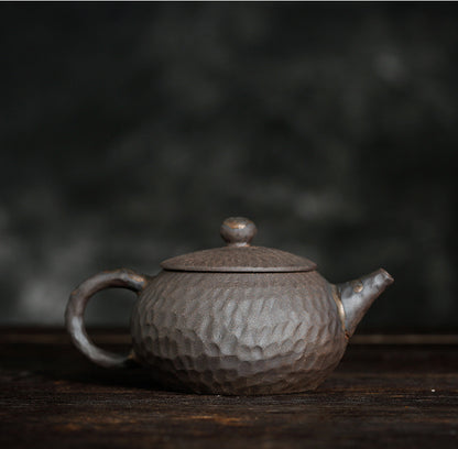 Japanese Style Hammer Pattern Stoneware Teapot
