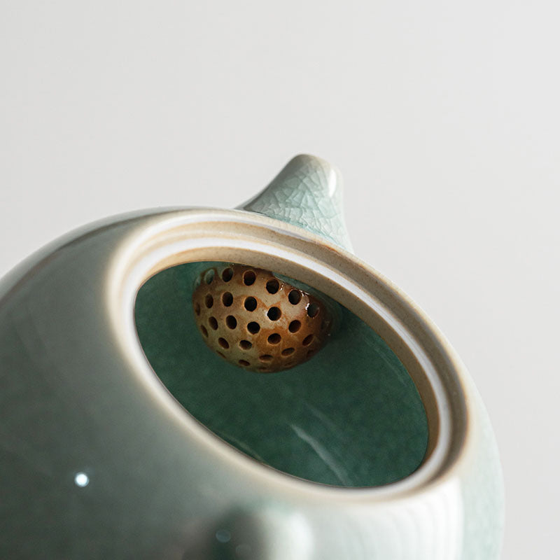Ru Ware Natural Ice Cracked Ceramic Tea Pot