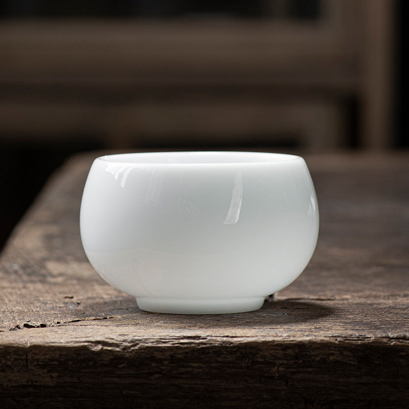 Ice-like White Porcelain Kung Fu Tea Cup