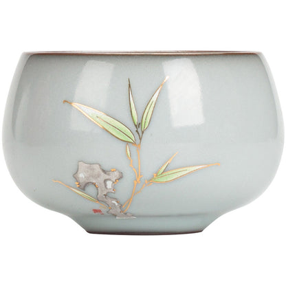 Kombucha Style Handmade Ceramic Single Tea Cup