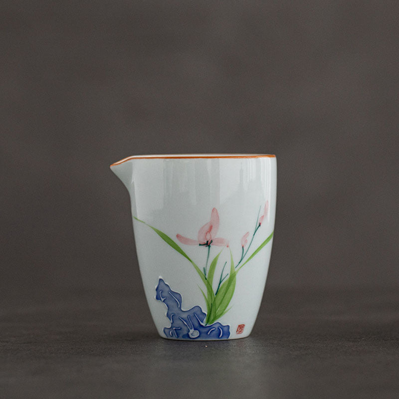 Hand-Painted Color Filling Relief Pitcher