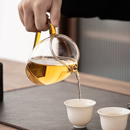 Japanese Penguin Glass Fair Cup Household Thick Heat-Resistant Transparent Large Tea Pitcher Tea Pitcher Kung Fu Tea Utensils