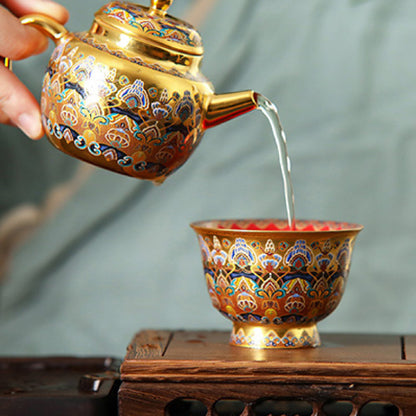 High-End Gilding Dunhuang Years Tea Set