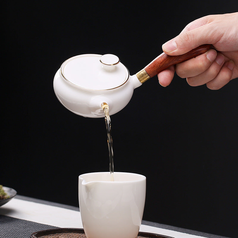 White Porcelain Travel Kung Fu Tea Set