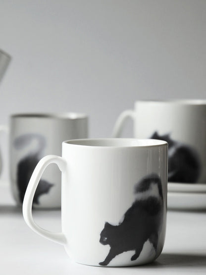 American White Porcelain Cup Set