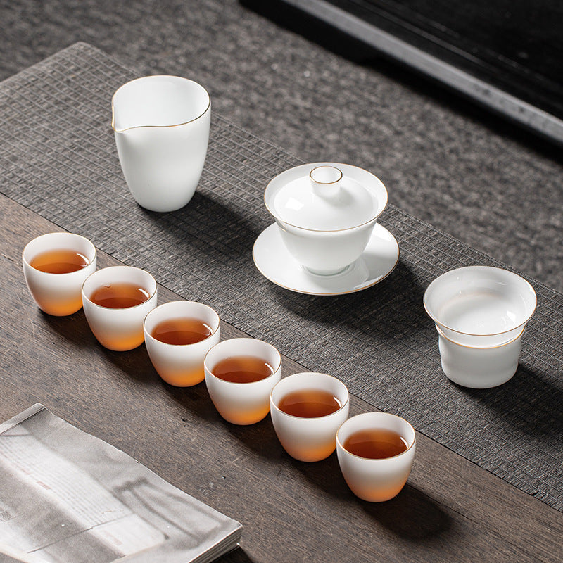 Ice Jade Porcelain Tea Set