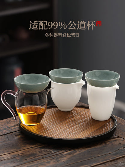 Yan Xuan Ge Kiln Filter Tea Funnel Tea Tea Strainer Tea Tea Strainer New Tea Strainer Thousand Holes