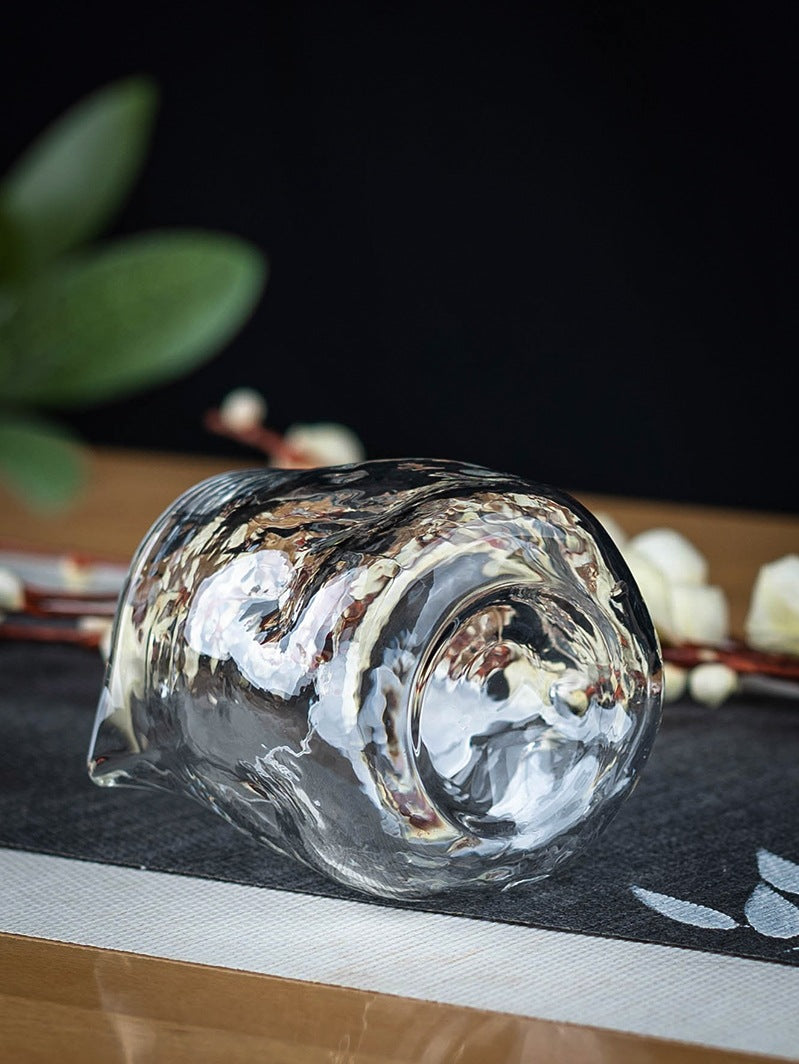 Japanese Style Handmade Pitcher Large Thickened Glass Tea Serving Pot Transparent High-End Tea Pot Kung Fu Tea Set Tea Cup