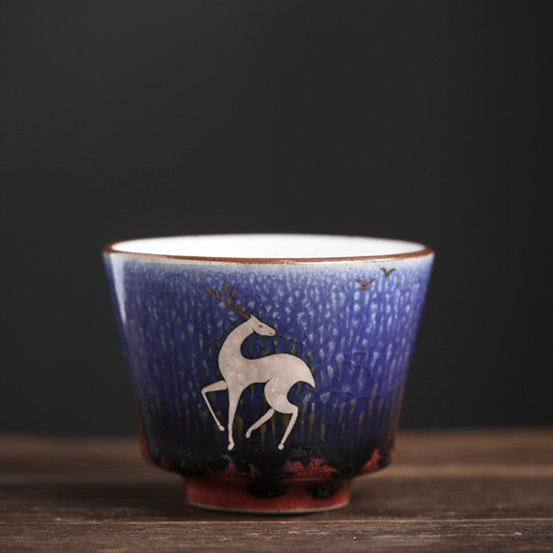 Handmade Kiln Ceramic Ruihe Tea Cup
