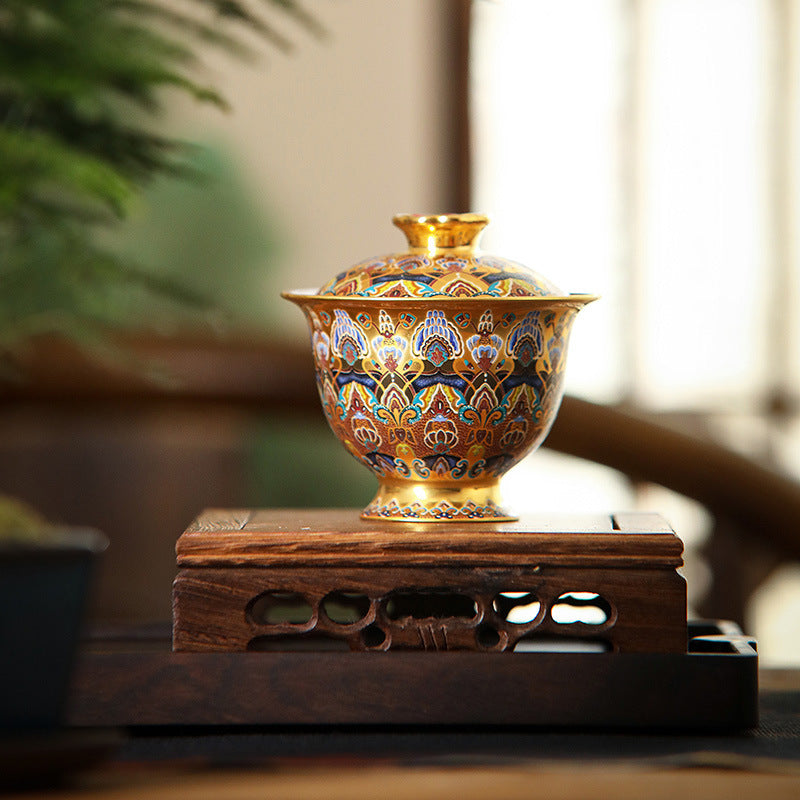 High-End Gilding Dunhuang Years Tea Set