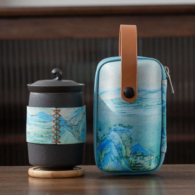 Thousand-Li Landscape Ceramic Tea Cup
