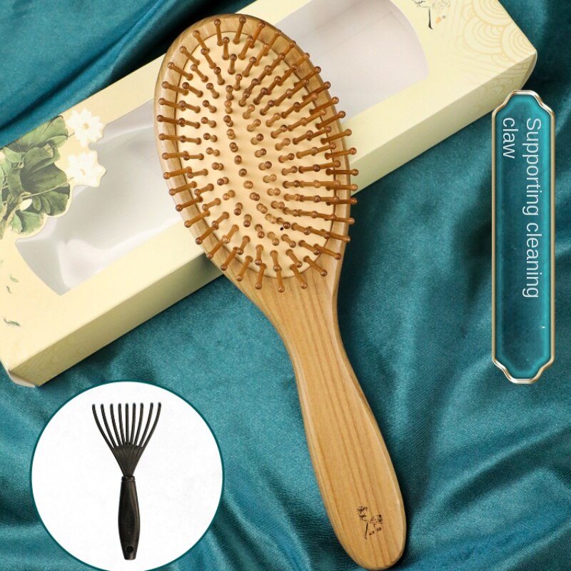 Airbag Cushion Wood Soothing Massage Comb