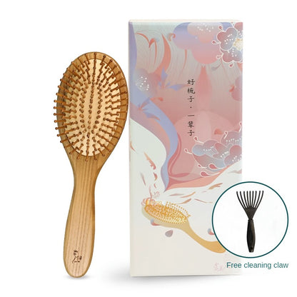 Airbag Cushion Wood Soothing Massage Comb