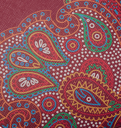 Vintage Tibetan Totem Embroidered Leather Shoulder Bag