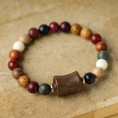 Wooden Treasure Bead Bracelet - gloriouscollection