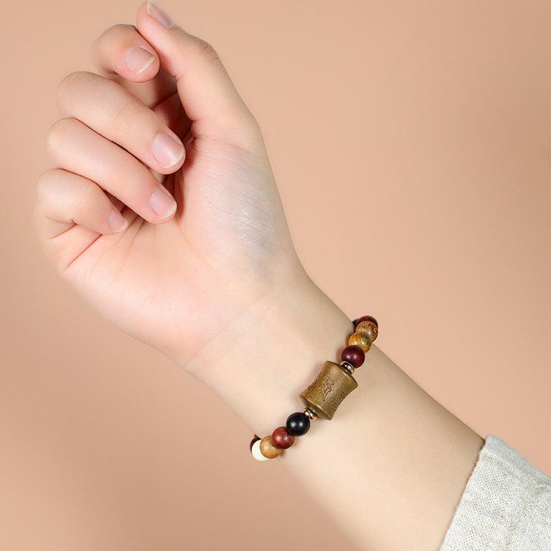 Wooden Treasure Bead Bracelet - gloriouscollection