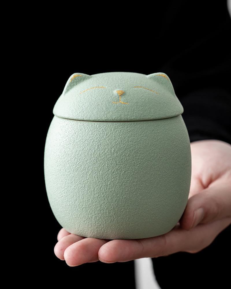 Kitty Cat Tea/Candies/Coffee Beans Ceramic Jar - gloriouscollection