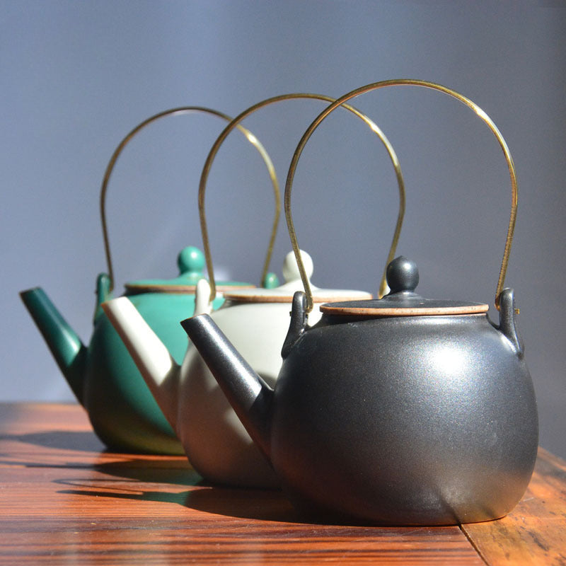 Japanese Style Loop-Handled Teapot