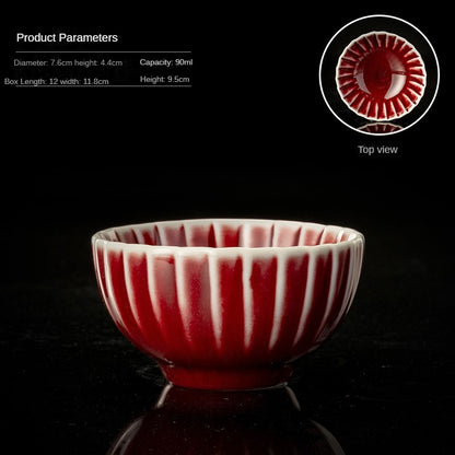Lang Hong Tea Cup - Porcelain Kung Fu Tea Set