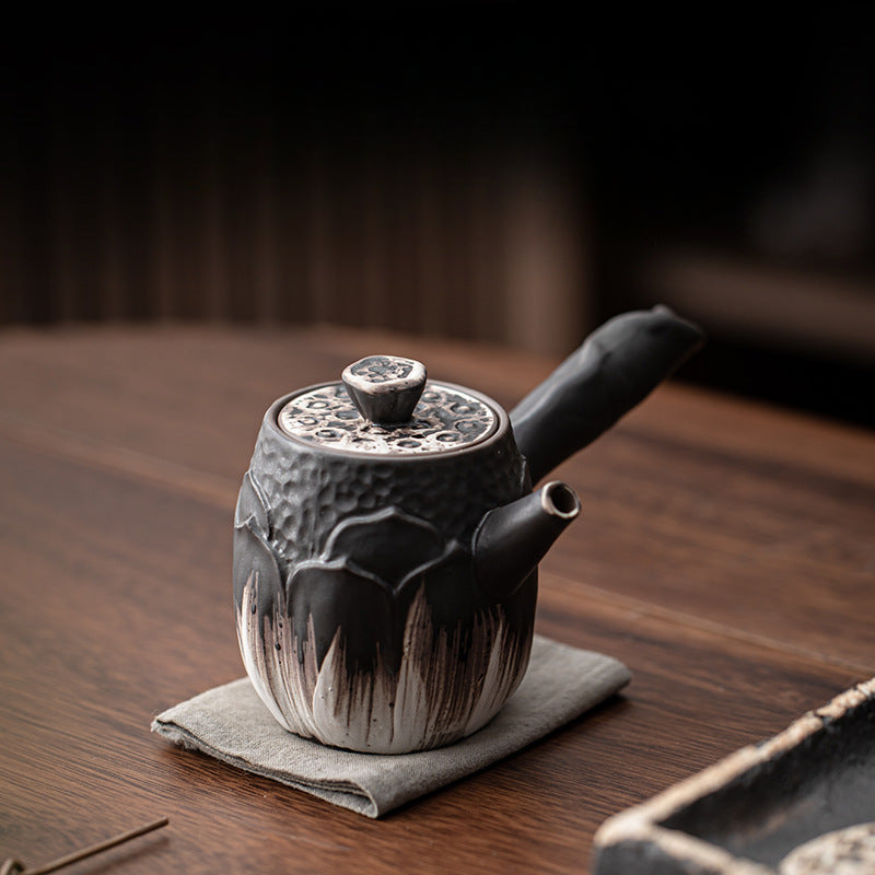 Jiji Style Stoneware Side Handle Teapot