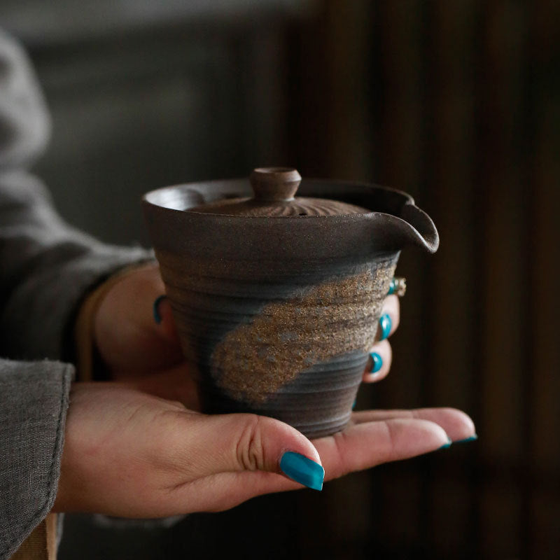 Japanese Coarse Pottery Teapot