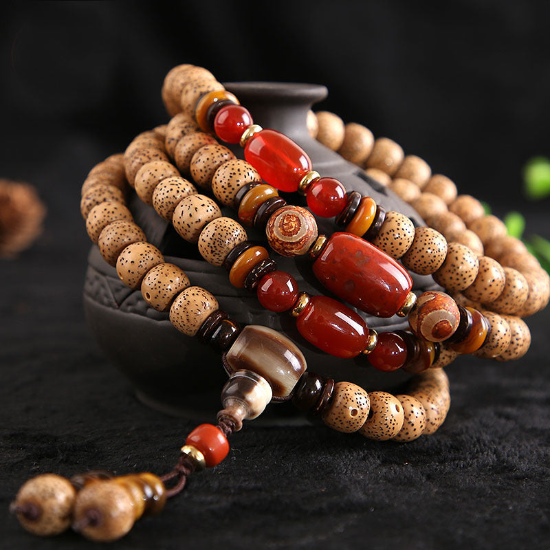 Natural Xingyue Bodhi Old Seeds 108 Beads Bracelet