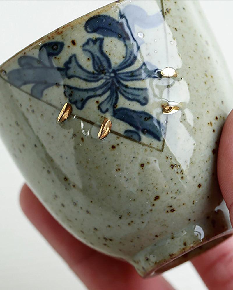 Handmade Vintage Iron Glaze Kiln-Change Porcelain Tea Cup - gloriouscollection