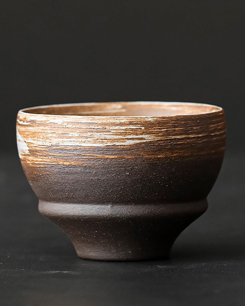 Handmade Vintage Rough Ceramic Tea Cup - gloriouscollection