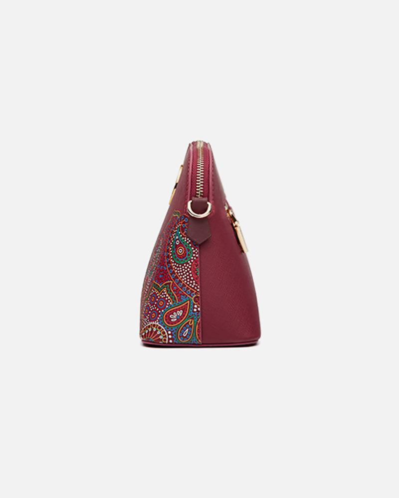 Tibetan Totem Embroidery Leather Handbag - gloriouscollection