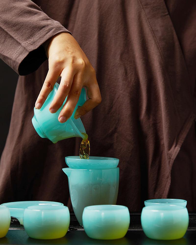 Jade Porcelain Kungfu Tea Set - gloriouscollection