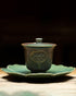 Auspicious Lotus Porcelain Gaiwan Tea Set - gloriouscollection