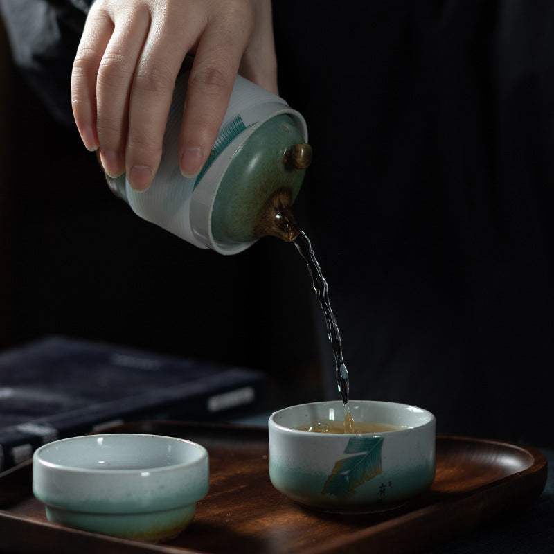 Tongxin Portable Ceramic Travel Tea Set