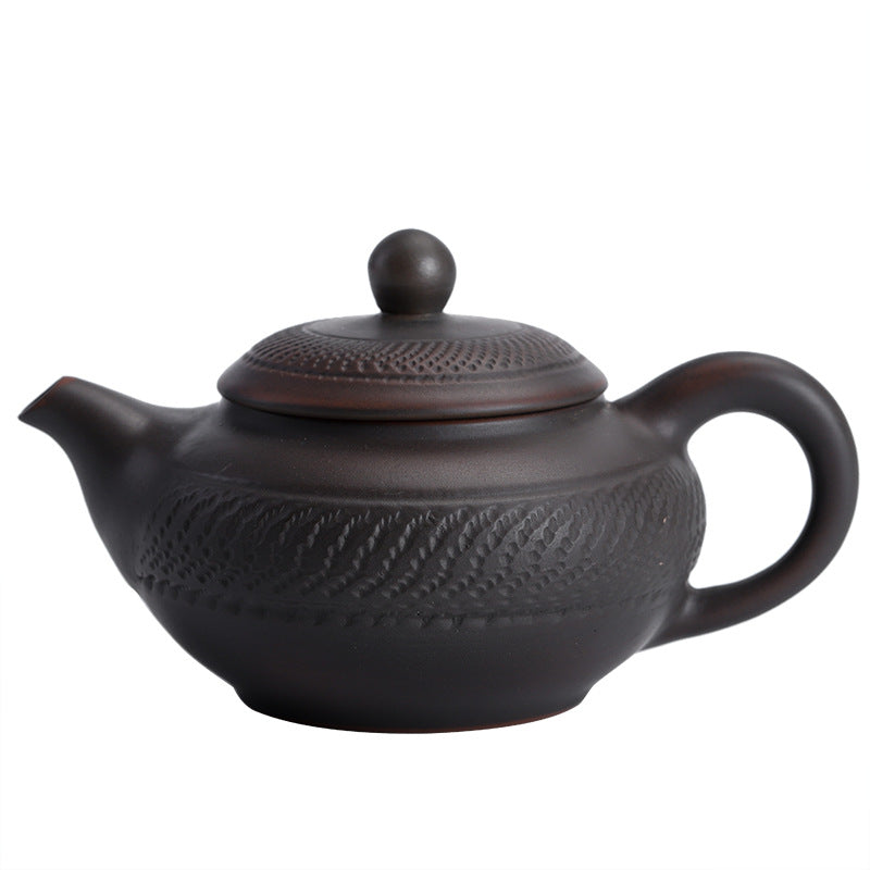Qingxi Purple Pottery Fu Qi Pot Handmade Teapot