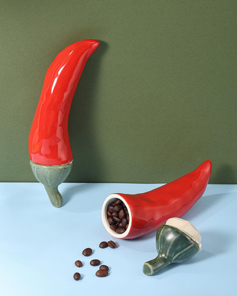 Pepper Tea/Candies/Coffee Beans Ceramic Jar - gloriouscollection