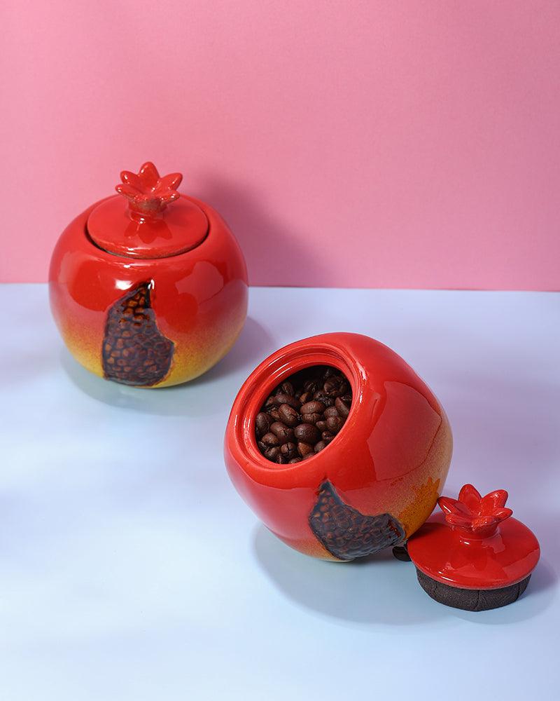 Granada Tea/Candies/Coffee Beans Ceramic Jar - gloriouscollection