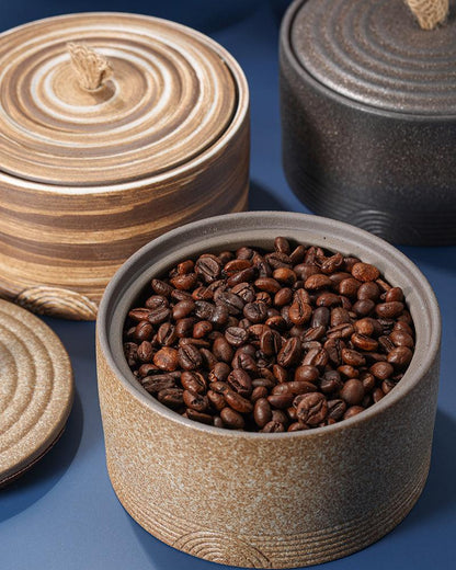 Retro Ceramic Tea/Candies/Coffee Beans Jar - gloriouscollection