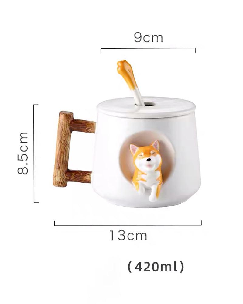 Shiba Inu Dog Ceramic Mug - gloriouscollection