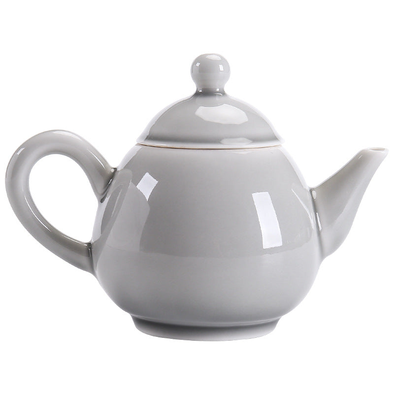 Ice Gray Glaze Waterdrop Teapot